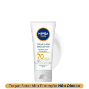 Protetor Solar Nivea Sun Fps 70 Antissinais Toque Seco 40ml