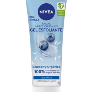 NIVEA Gel Esfoliante Facial Blueberry 75g | Limpeza Profunda, Renovação Celular e Pele Mais Macia