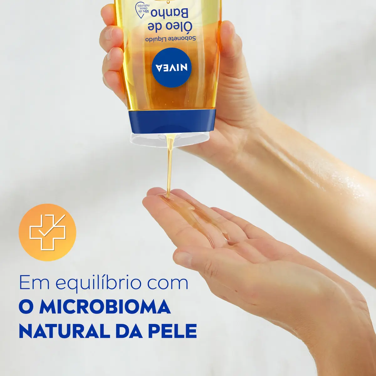 NIVEA Sabonete Líquido Óleo de Banho 200ml com 55% de Óleos Naturais - Imagem 4