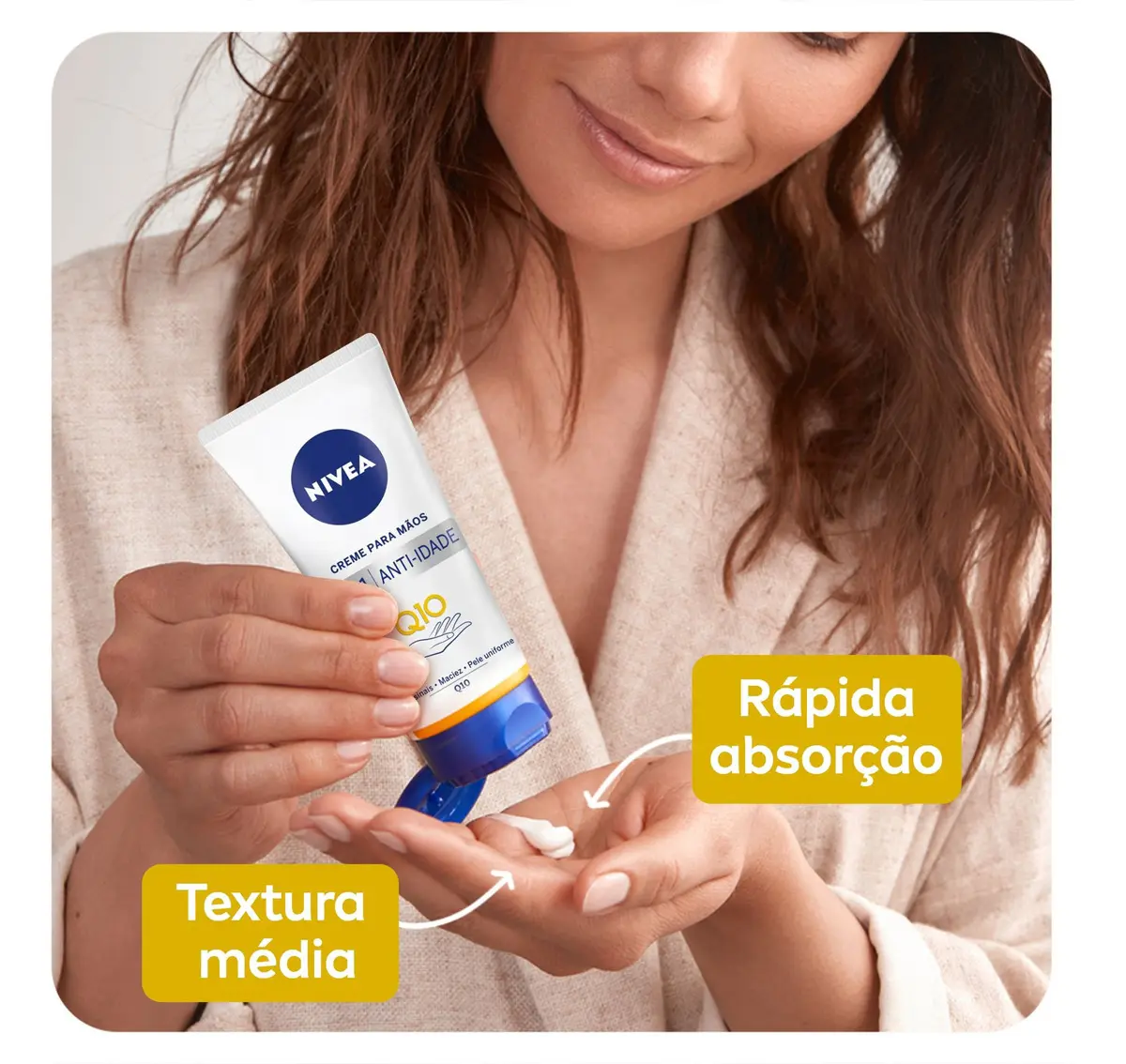 NIVEA Creme para Mãos Q10 Plus Reparação 75g Antissinais - Imagem 4