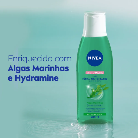 Tônico Adstringente Facial Controle do Brilho NIVEA 200ml