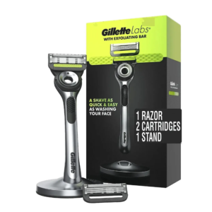 Aparelho de Barbear GilletteLabs com Barra Esfoliante e 2 Recargas