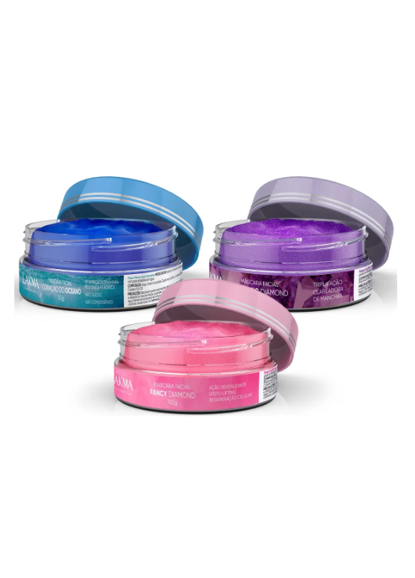 Kit Lakma Limpeza de Pele Profunda + 3 Máscaras Jóias Raras - Imagem 2
