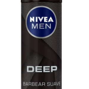 NIVEA MEN Espuma de Barbear Deep 200ml | Carvão Ativado, Pele Limpa e Deslizamento Suave